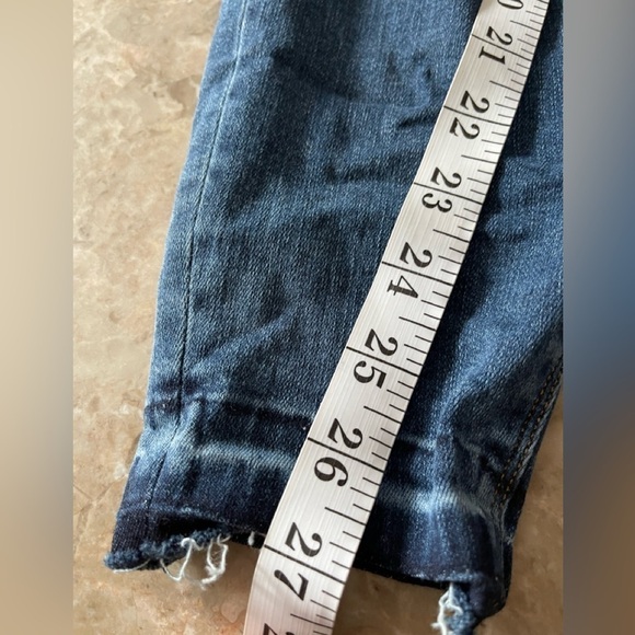 SPANX Distressed Ankle Skinny Jeans, Medium Wash pull on medium - Picture 10 of 16